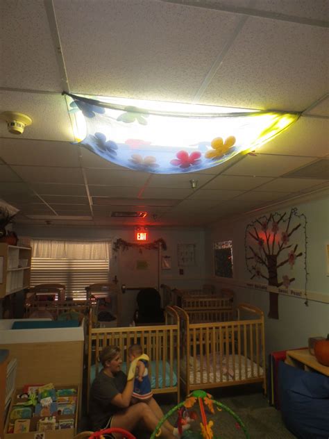 Another view of the cozy light covering for an infant classroom ...